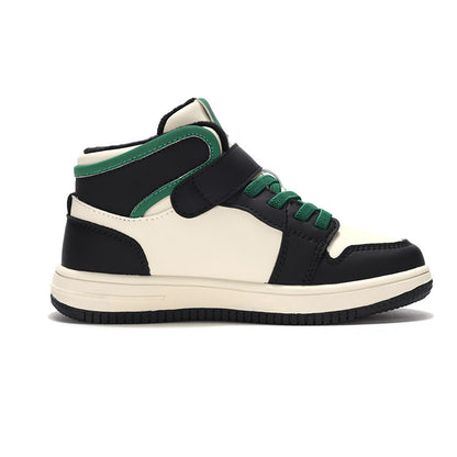 Pony Boys and Women's Shoes 2025 Spring New Big Boys Medium and High Top Athleisure Board Shoes 234K1CW51BK