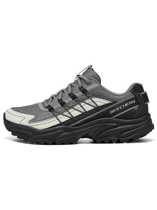 Ténis de caminhada Skechers Mai Mountain Shoes 25 para o verão, unissexo, leve e respirável, modelo 180239C BKGY.