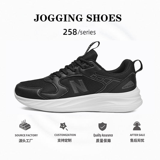 Primavera e outono New Balance Cool Run, Sapatos Masculinos Respiráveis de verão, Ténis de Sola Macia de Malha Simples, Casais, Sapatos de Corrida Versáteis