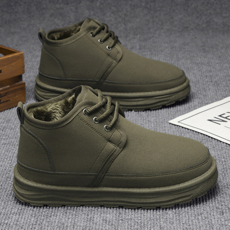 Men's Shoes 2025 Autumn/Winter New Men's Outdoor Casual Sports Shoes, Outdoor Fleece-Lined Warm Men's Trendy Thickened Shoes