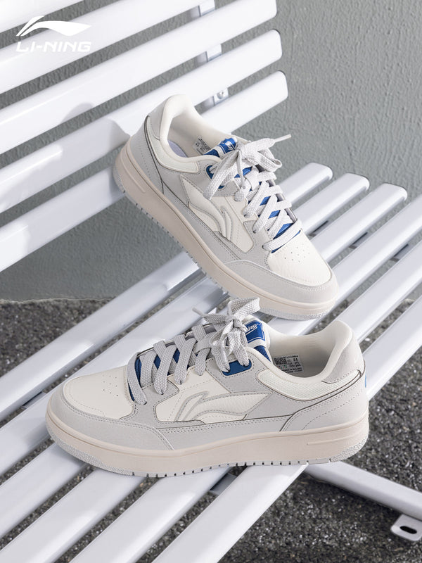 Li Ning Board Shoes Men's Shoes Tianji 2026 Summer New Men's Classic Retro Shock-Absorbing Breathable Gray Athleisure Shoes