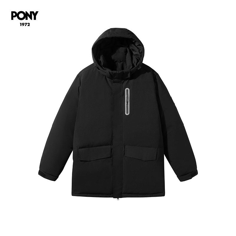 PONY1972 autumn and winter new sports down jacket men's warm urban casual top 244M2OF04