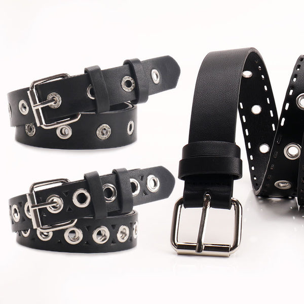 Cross-border new fashion cut-out belt women's versatile jeans belt trendy hip-hop style corn unisex belt