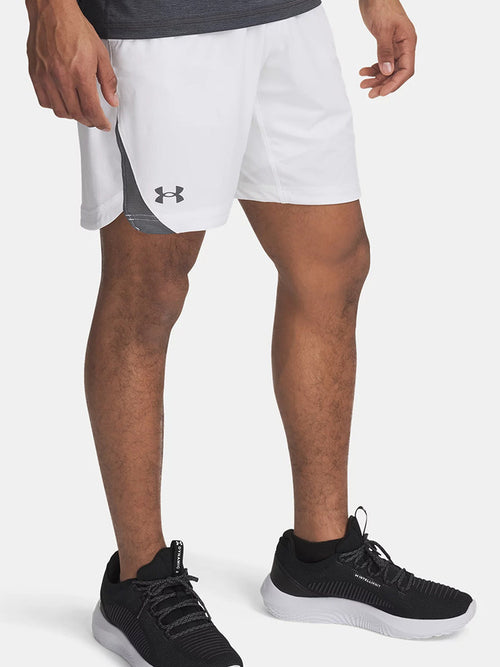 UA Under Armour 25 New Men's Athleisure Comfortable Breathable Versatile White Woven Shorts 1362289-100