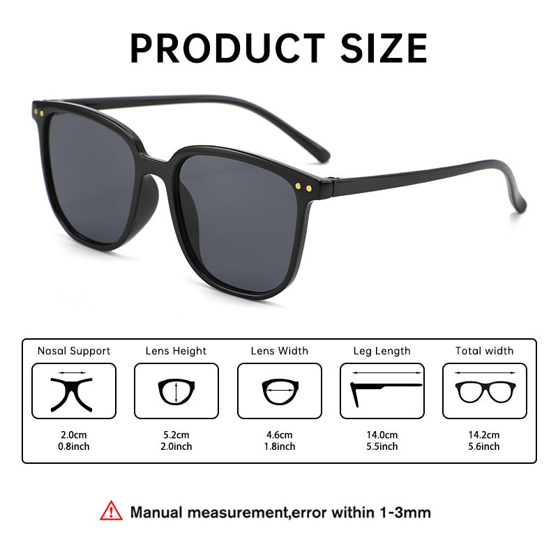 Fashionable large square frame sunglasses 2025 cross-border hot-selling personalized Mi Ting sunglasses high-end sunglasses with a high sense of sunscreen