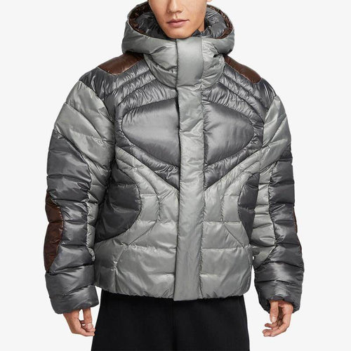 NIKE Men's Winter Hooded Athleisure Warm Loose Jacket Jacket Cotton Jacket FB7424-029