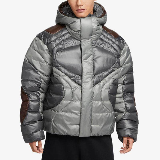 NIKE Men's Winter Hooded Athleisure Warm Loose Jacket Jacket Cotton Jacket FB7424-029