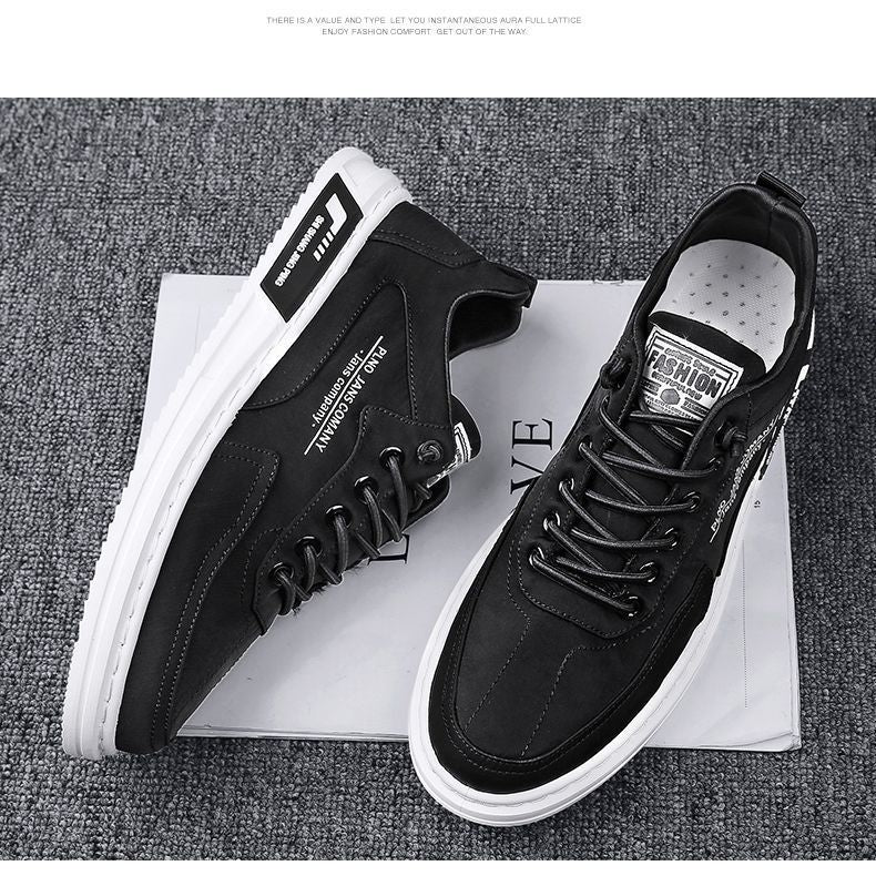 Spring Men's Shoes 2026 New Breathable Canvas Shoes Trendy Versatile Shoes Men's Non-Slip Lightweight Casual Sneakers