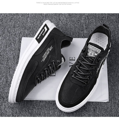 Spring Men's Shoes 2026 New Breathable Canvas Shoes Trendy Versatile Shoes Men's Non-Slip Lightweight Casual Sneakers