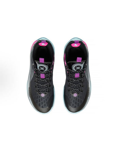 LiNing Black Pink Men's Athleisure Retro Comfortable Versatile Low-Top Basketball Shoes ABPS037-4