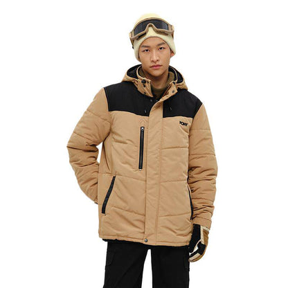 PONY autumn new men's and women's wear-resistant water-repellent warm outdoor sports woven cotton suit 243U2NC51KK