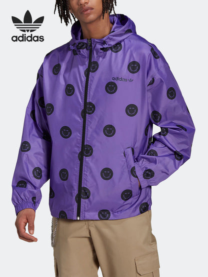 Adidas Official Genuine 2022 Summer Clover AOP Men's Sports Jacket HN0395