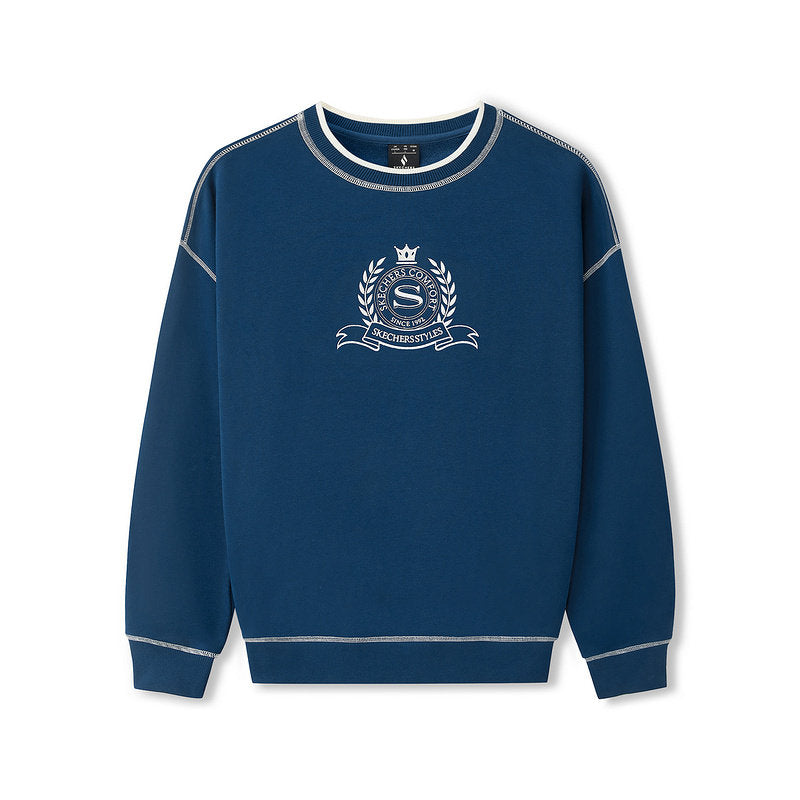 Skechers Fashion Series Unisex Sweatshirt Casual Crew Neck Knitted Jumper Autumn L425U029-04PT