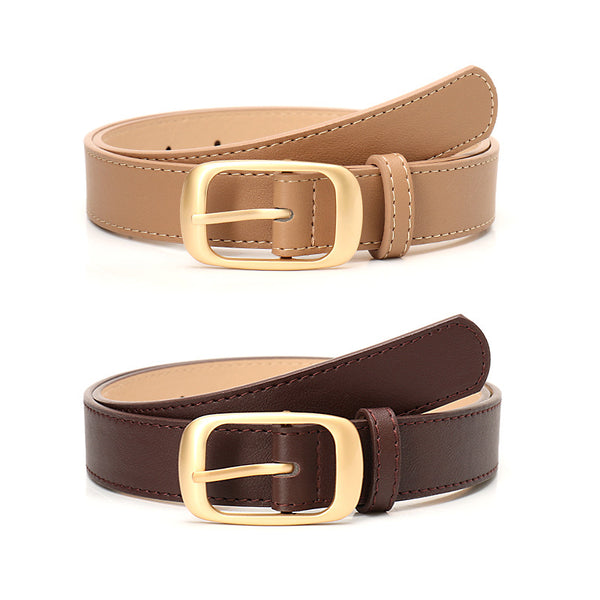 Internet celebrity popular fashion and versatile women's belts, simple style, high-quality needle buckle belt, women's decorative jeans, trouser belts