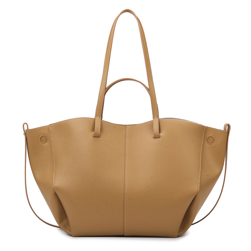 New fashionable tote bag for women, minimalist high-end wing bag, large capacity work commuter shoulder bag, cross-border bag