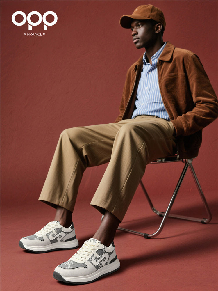 OPP men's shoes spring 2026 new niche original versatile platform comfortable outdoor sports tourism casual shoes for men