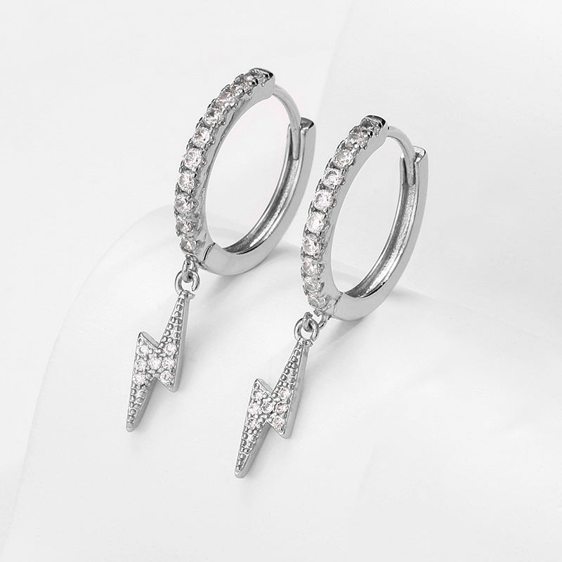 RAKOL designer creative small round hoop earrings for women, European and American fashionable simple geometric earrings, in stock wholesale
