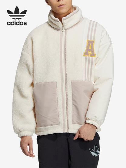 Adidas Clover Men's and Women's Vintage Casual Lamb Down Jacket HY7234