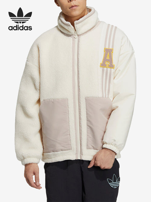 Adidas Clover Men's and Women's Vintage Casual Lamb Down Jacket HY7234