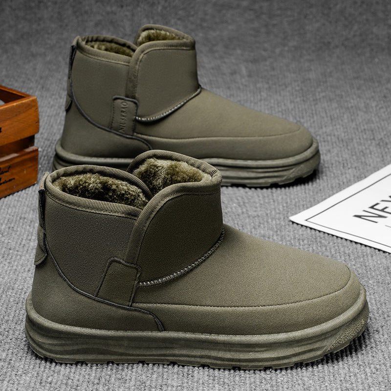 2025 Autumn/Winter Mid-Top Men's Snow Boots, Warm Fashion Boots, Outdoor Casual Men's Shoes, Sports Snow Boots for Men