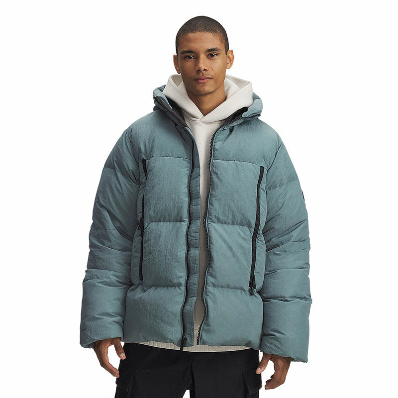 UA Under Armour Fall/Winter New Men's Thermal Jacket Hooded Down Casual Sports Jacket 1384641-587