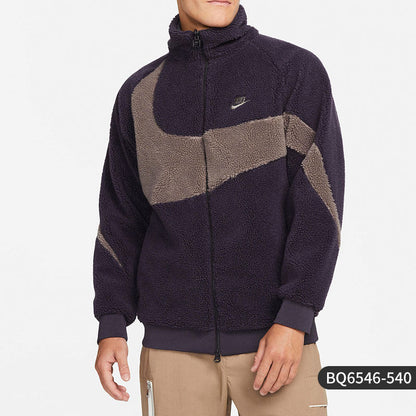 Nike/Nike Official Authentic Winter Big Logo Polar Fleece Men's Thermal Jacket BQ6546-011