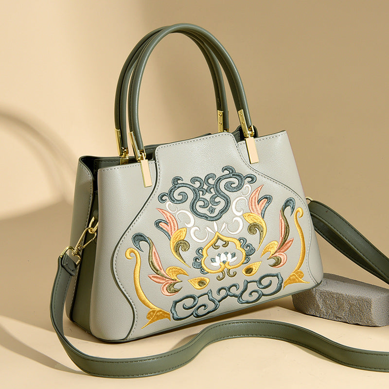 bolsa para casamento estilo oriental bordado bolsa festiva de noiva fashion elegante para a sogra da noiva Bolsa de mão Grande capacidade elegante Bolsa