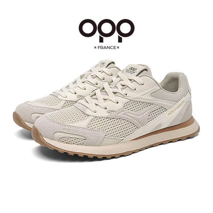 OPP Spring Men's Shoes Breathable Mesh Sneakers New Casual Shoes Non-Slip Men's Shoes Daddy Shoes Men's Running Shoes