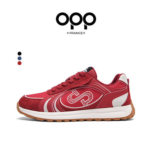 Ténis OPP Forrest Gump Men 2026, Novo, Vermelho, Plataforma, Retro, Casual, Sola Macia, Versátil, Tendência