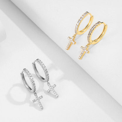 RAKOL designer creative small round hoop earrings for women, European and American fashionable simple geometric earrings, in stock wholesale
