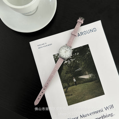 DOUKOU Hot Item Starry Pearl Belt Watch for Women, Students, Simple Commuting Women's Watch, Cross-border Quartz Watch Source