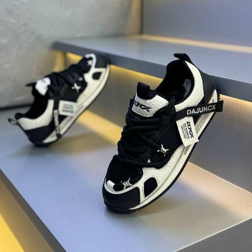 Men's Summer 2026 New Fashionable Versatile Comfortable Casual Shoes, Leather Mesh Patchwork, Breathable Soft-Soled Lightweight Argan Shoes