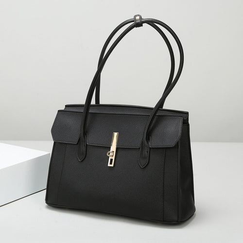 Bolsa tote Novo modelo elegante Bolsa fashion minimalista Grande capacidade para o dia a dia bolsa para outono/inverno acabamento sofisticado Bolsa de ombro feminina