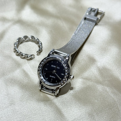 Foreign trade best-selling wholesale price, new silver chain exquisite small dial watch for women, fashionable temperament, high-end feel for students