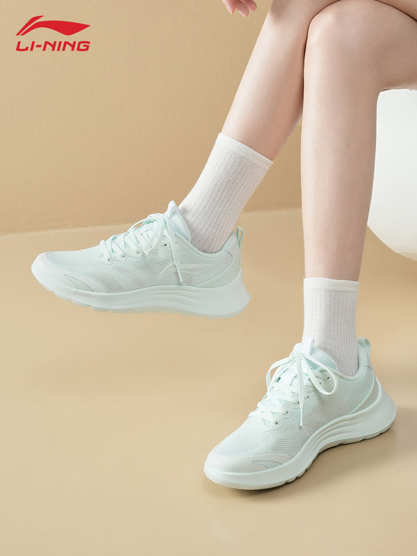 Li-Ning Light Feather Sports Shoes for Women, 2026 Summer New Mesh Breathable Lightweight Running Fashion Casual Shoes for Women