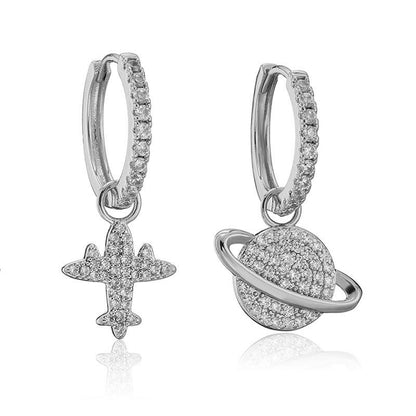 RAKOL designer creative small round hoop earrings for women, European and American fashionable simple geometric earrings, in stock wholesale