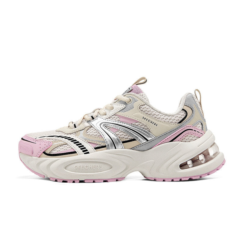 Skechers 2025 Spring/Summer New Women's Shoes Cushioning Comfortable Retro Casual Sports Daddy Shoes 177606 NTPK