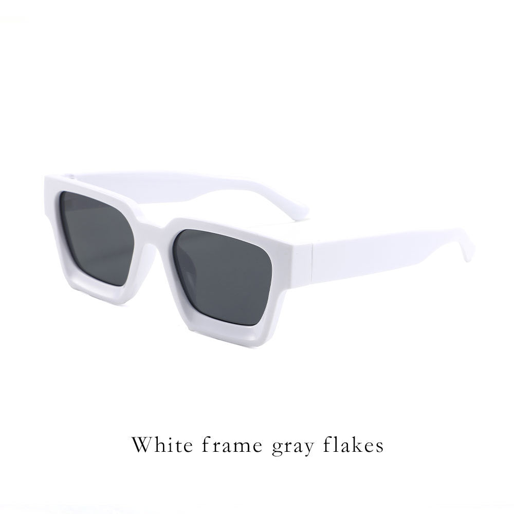 Classic square frame sunglasses 2025 cross-border hot sale wholesale full frame sunscreen men's and women's high-end face small sunglasses