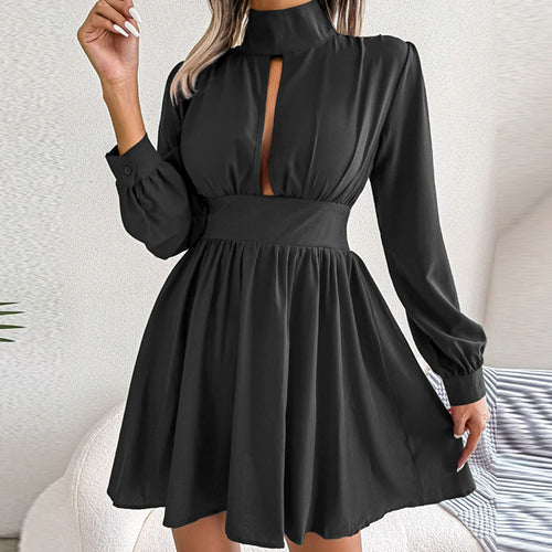 2025 summer new sexy cut-out waist swing dress Amazon independent station cross-border women's clothing 661