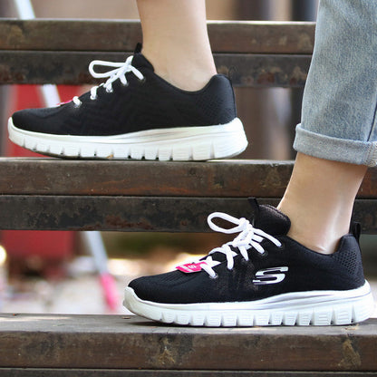 Skechers flagship store running shoes women's shoes 2022 spring new training shoes mesh lightweight sneakers 12615