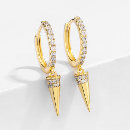 RAKOL designer creative small round hoop earrings for women, European and American fashionable simple geometric earrings, in stock wholesale