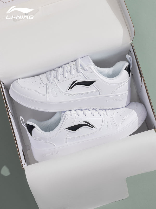 Li-Ning casual shoes, men's sneakers, Qingkong official genuine low-top flat white shoes, men's comfortable sports shoes