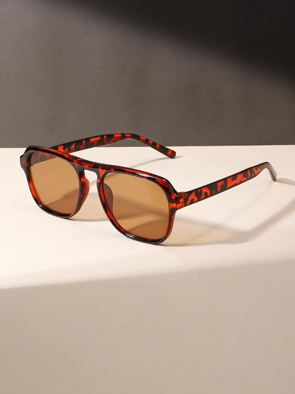 Personalized large-frame sunglasses for men, European and American trendy fashionable square frame sunglasses, sunscreen sunglasses for women, UV protection