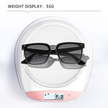 Integrated square frame sunglasses, Mi Spike fashion sunglasses, high-end high-definition UV protection sunglasses for men and women