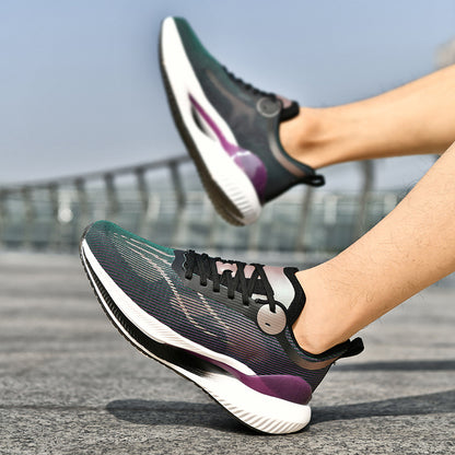 Moda explosiva amortecimento casual tênis leve e respirável masculino bordado na moda sapatos de corrida de alto valor tênis de corrida versáteis atacado