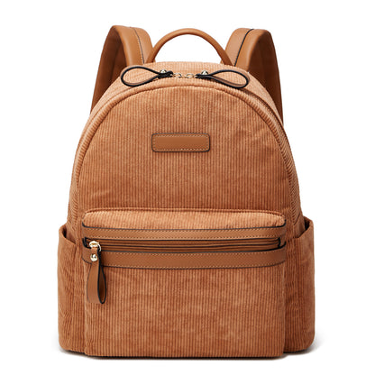 Mochila de senhora Crossborder, modelo 2024, estampado moderno em bombazine, multifuncional e casual.