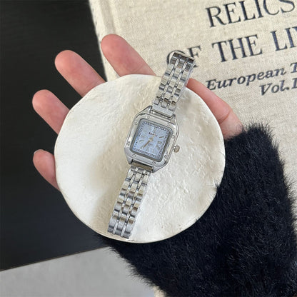 BARSH square steel band women's watch small dial light luxury high-end minimalist quartz watch popular wholesale price for women's live stream