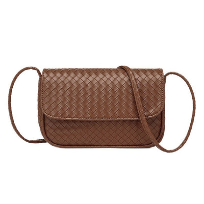 Cross-border manufacturer direct sales bag women's bag 2025 new fashion women's simple woven pattern casual shoulder crossbody bag