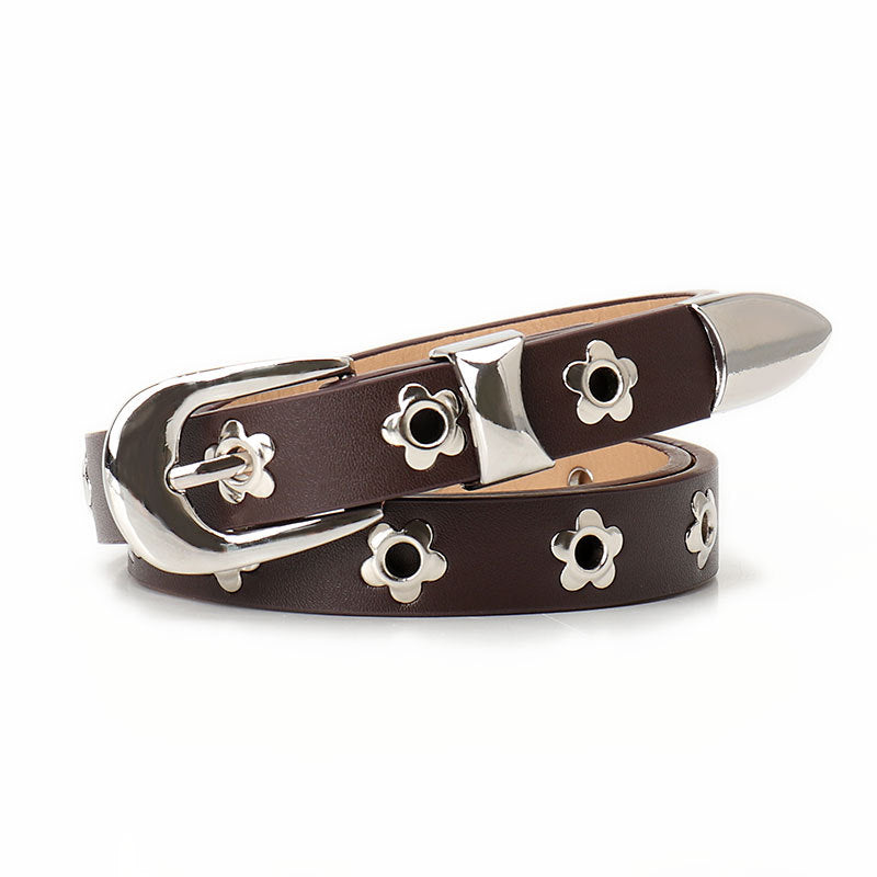 New cross-border retro high-end sensual eye women's belt punk ins style personality belt women's versatile casual pants belt