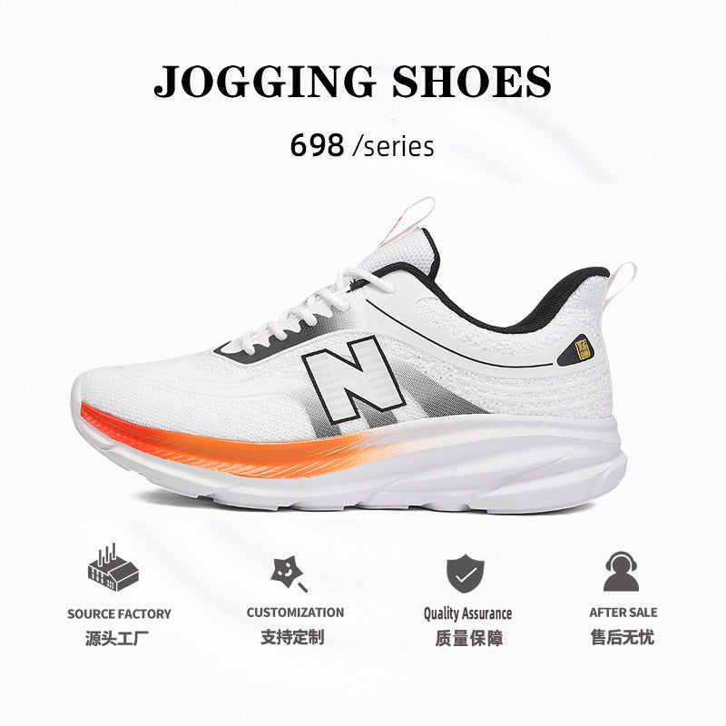 Tênis unissex, sapatos casuais de malha mosca, alta elasticidade, tênis de corrida de sola macia, sapatos de estudante leves, respiráveis e versáteis